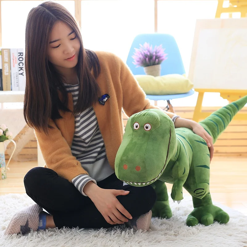 China Factory Custom Wholesale cute stuffed animal plush soft dinosaur toy for kids