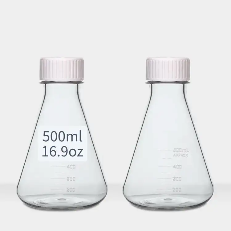 Стерильные поликарбонатные колбы Erlenmeyer 500 мл 16 9