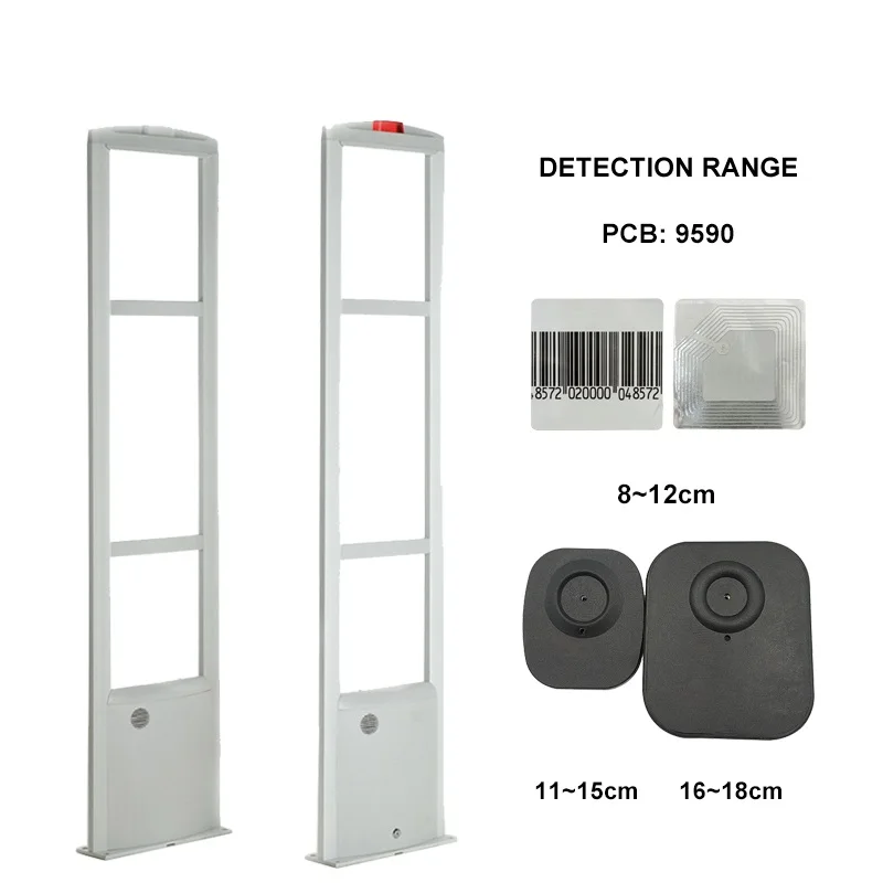 RFD-A506 anti-theft alarming gate rf 8.2mhz eas alarm system for supermarket security door