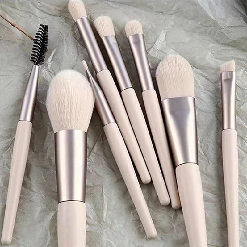 8Pcs Professional Makeup Brushes Set Cosmetic Powder Eye Shadow Foundation Blush