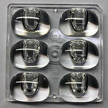 High Quality led lens Solution 5050 T2M T3M4 degree 6 in one  PC PMMA multi-lens led plano convex lens