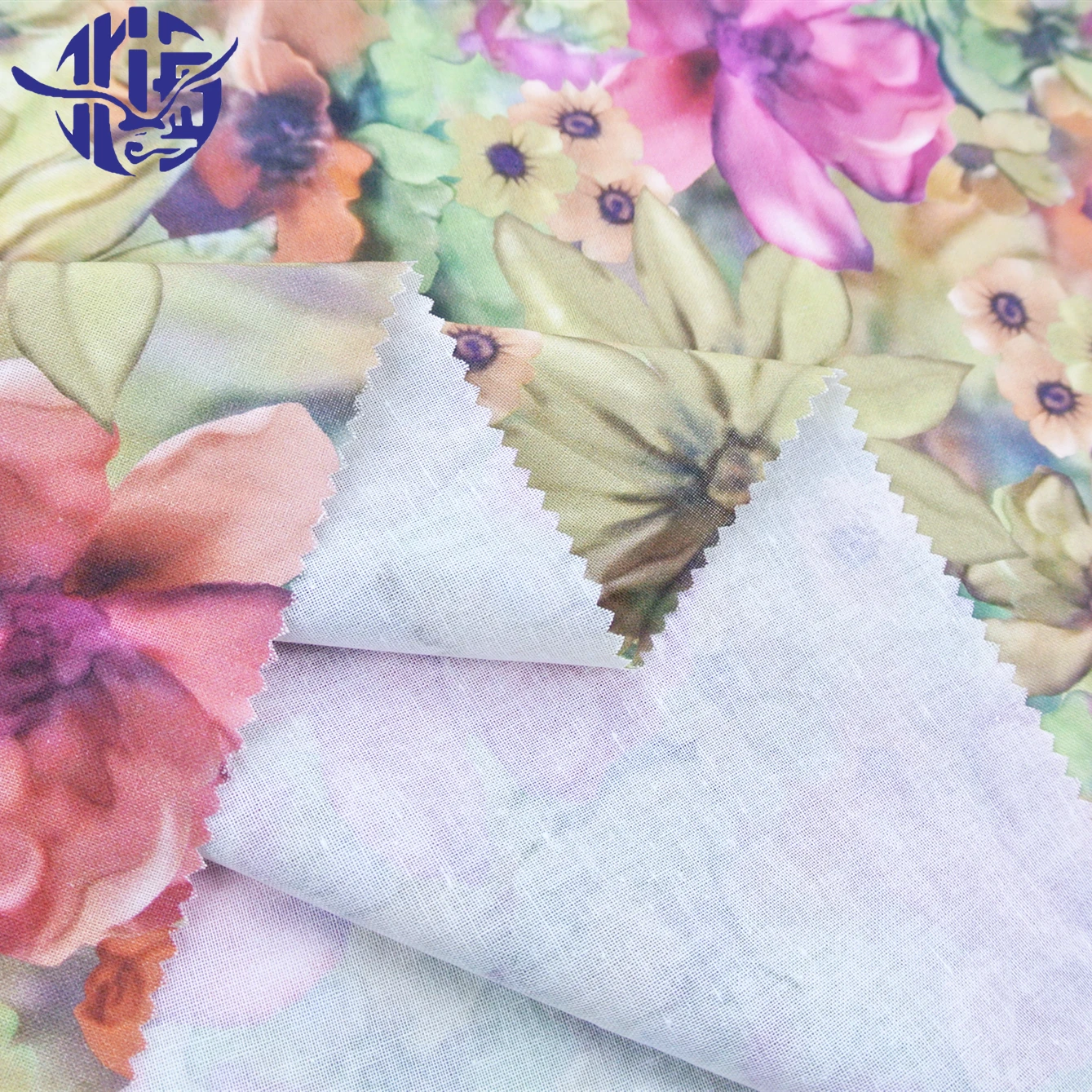 
Wholesale textile best selling digital printing stock lot cotton rami fabric 