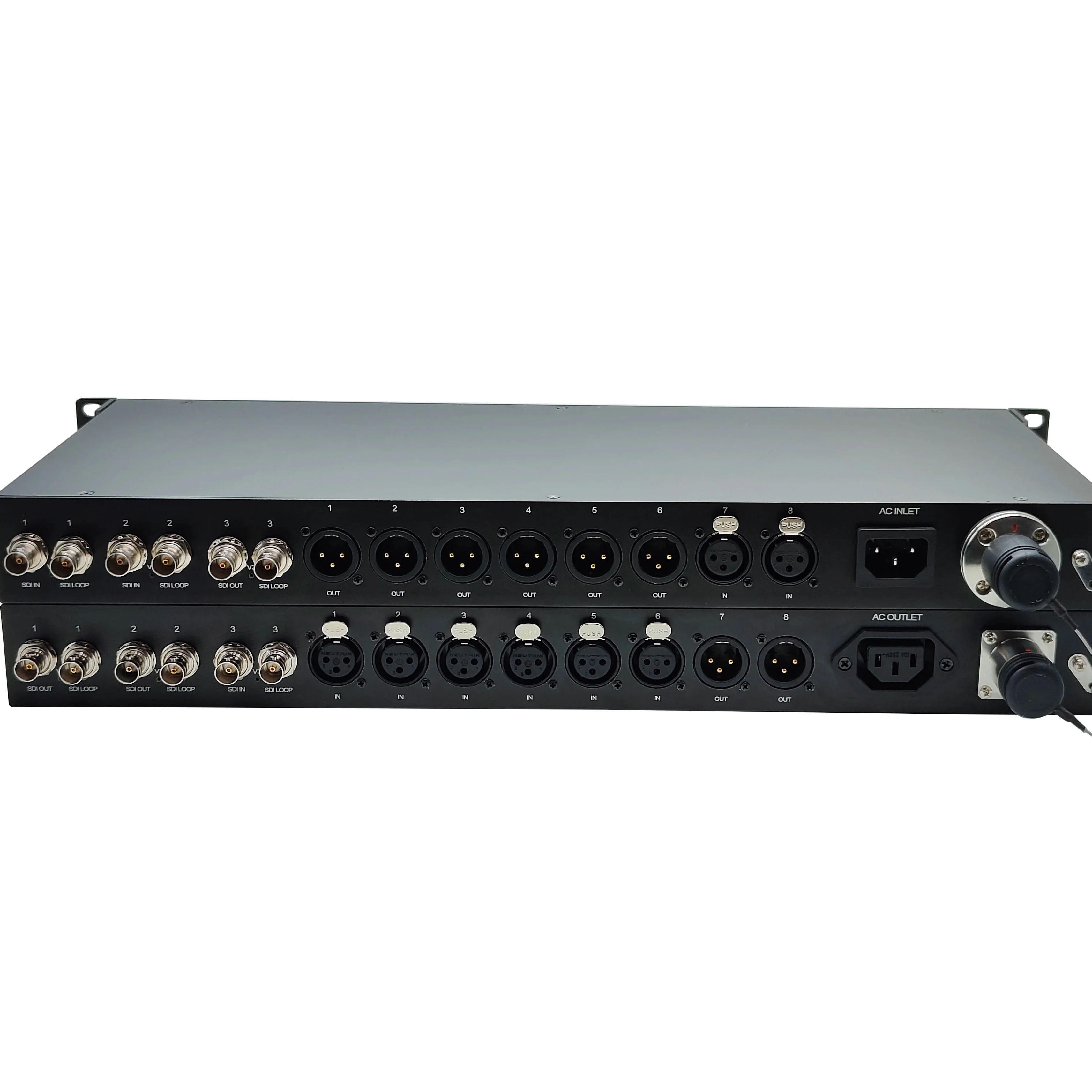 12G SDI Fiber Converter Single Mode LC Connector 10KM sdi Video and XLR audio Over fiber Extender Transmitter Receiver