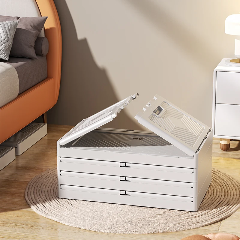 Popular Hot Space-saving Master Durable Folding Box Organizer and Container Cart Plastic Collapsible Cabinet for Home Office