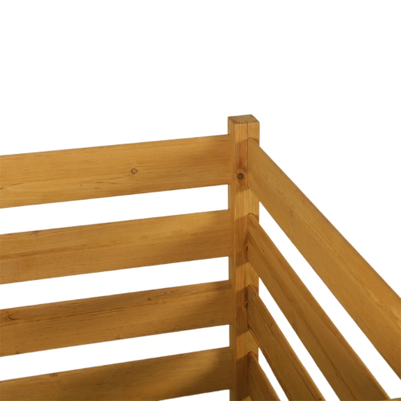 Cheap price natural solid wooden privacy screen protector fence for air conditioner