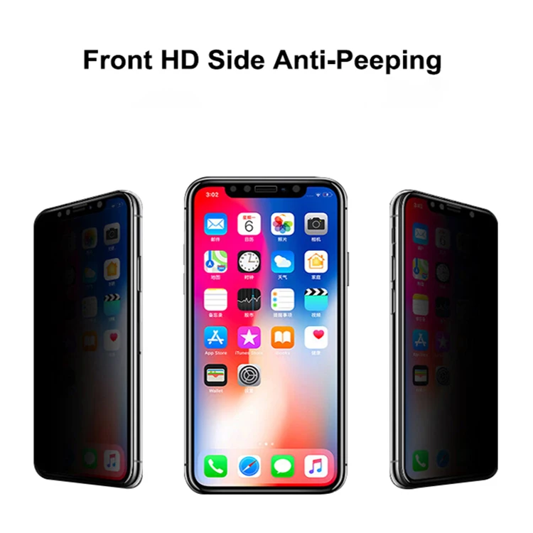 
Anti Privacy Protective Film Supplier in China Privacy Anti Spy Screen Protector For iPhone 11 Tempered Glass 