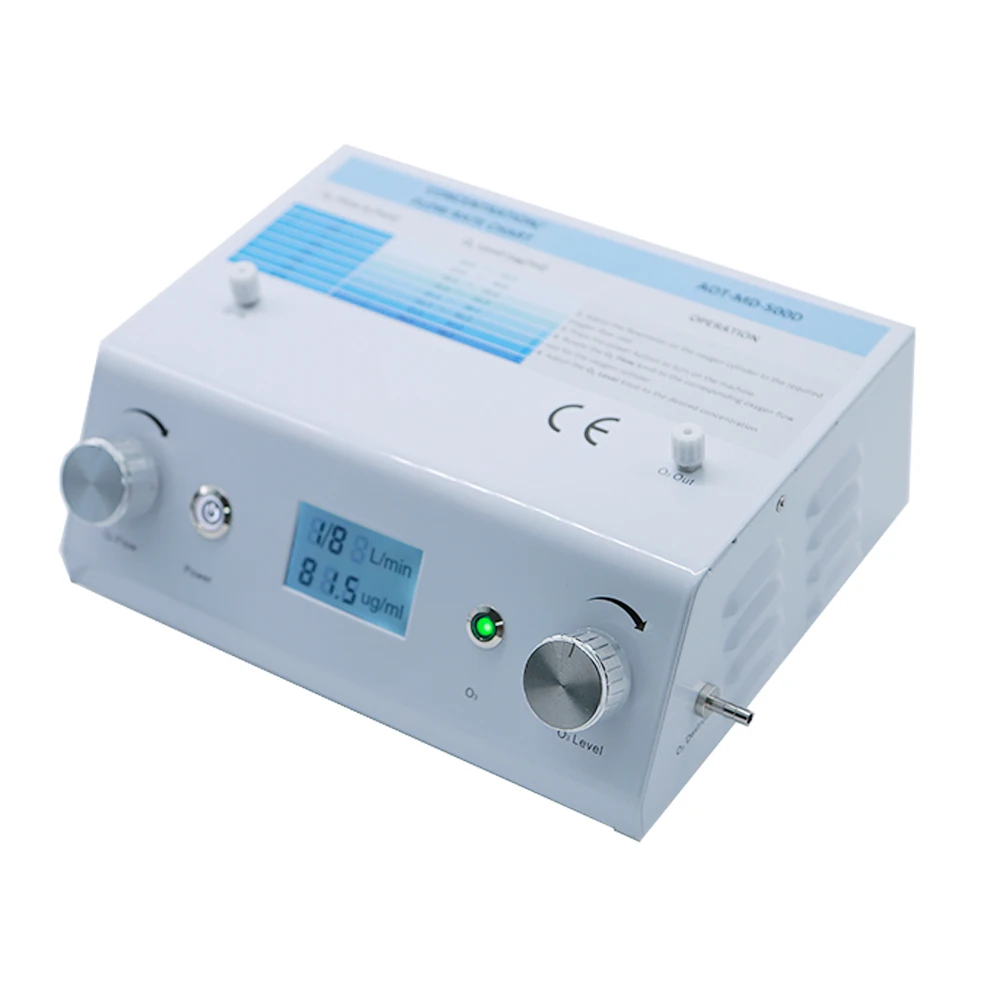 New Function LCD panel show ozone concentration  medical ozone generator for blood therapy treatment