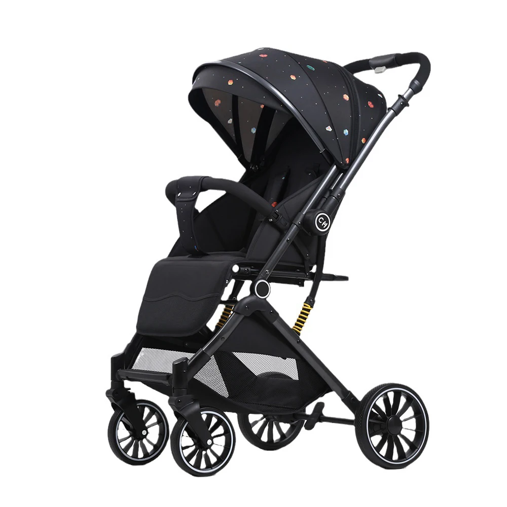 2023 Baby Stroller two way push Stroller Kids Baby Travel Camping Folding Wagon Stroller With Canopy