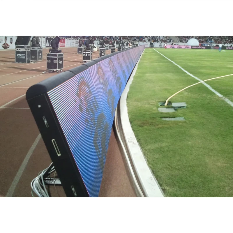 Outdoor P8 P10 Sport Field Fence Led Display Football Perimeter Led Panel Stadium Led Advertising Display Screen