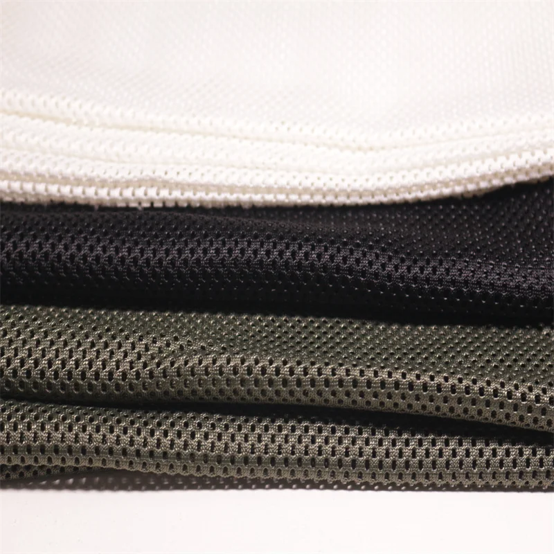 M3/ROOSO 100% polyester 250gsm high strength mesh grid poly warp knit net  fabric for backpack lining