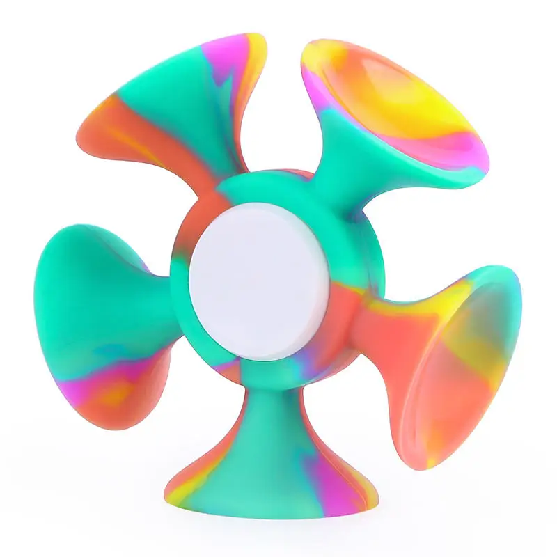 Hot seller New decompression popular Bpa Free Pop Suction Cup Fidget Spinner Silicone Darts Sucker Toys