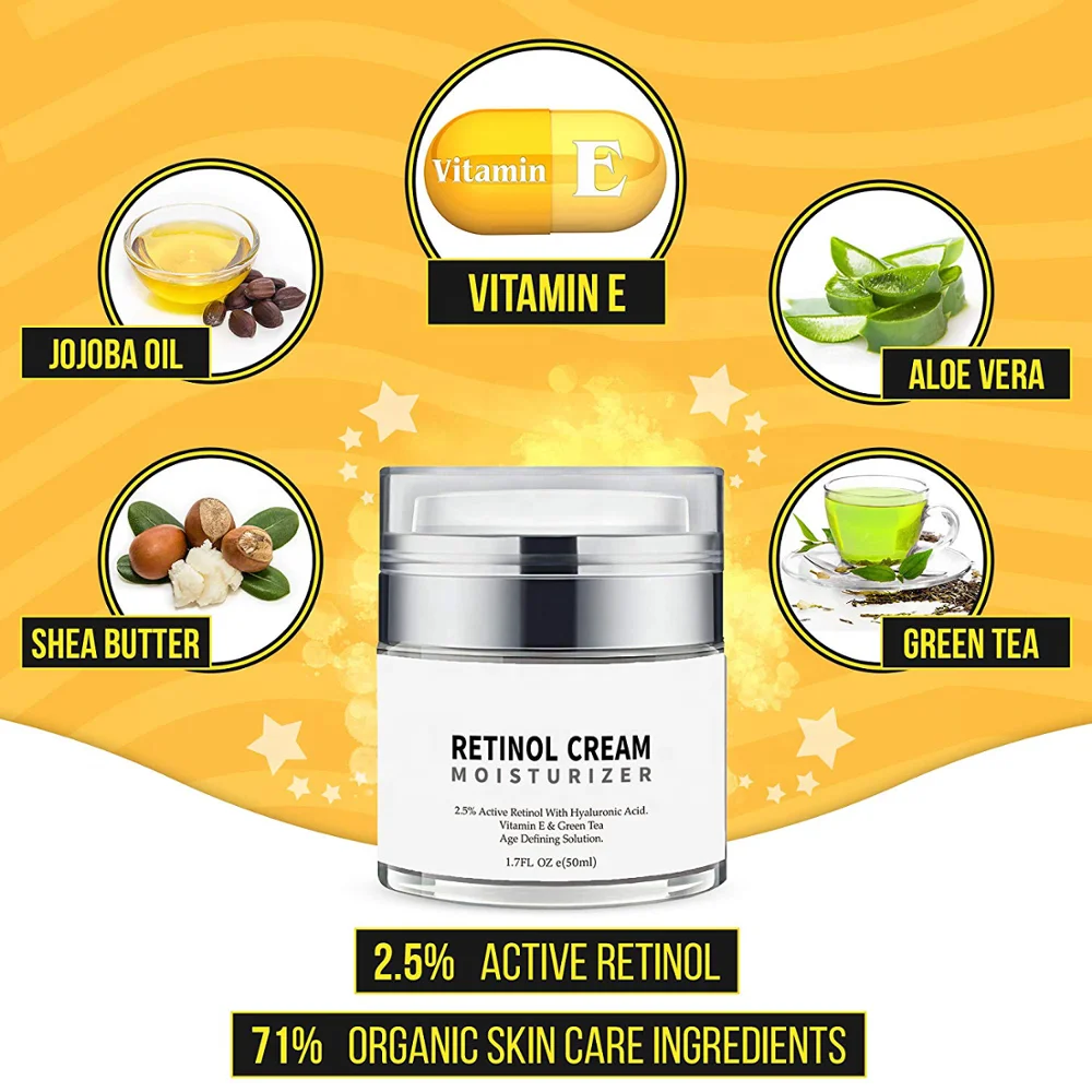 
private label hot selling skin care natural vitamin A anti age cream vitamin 
