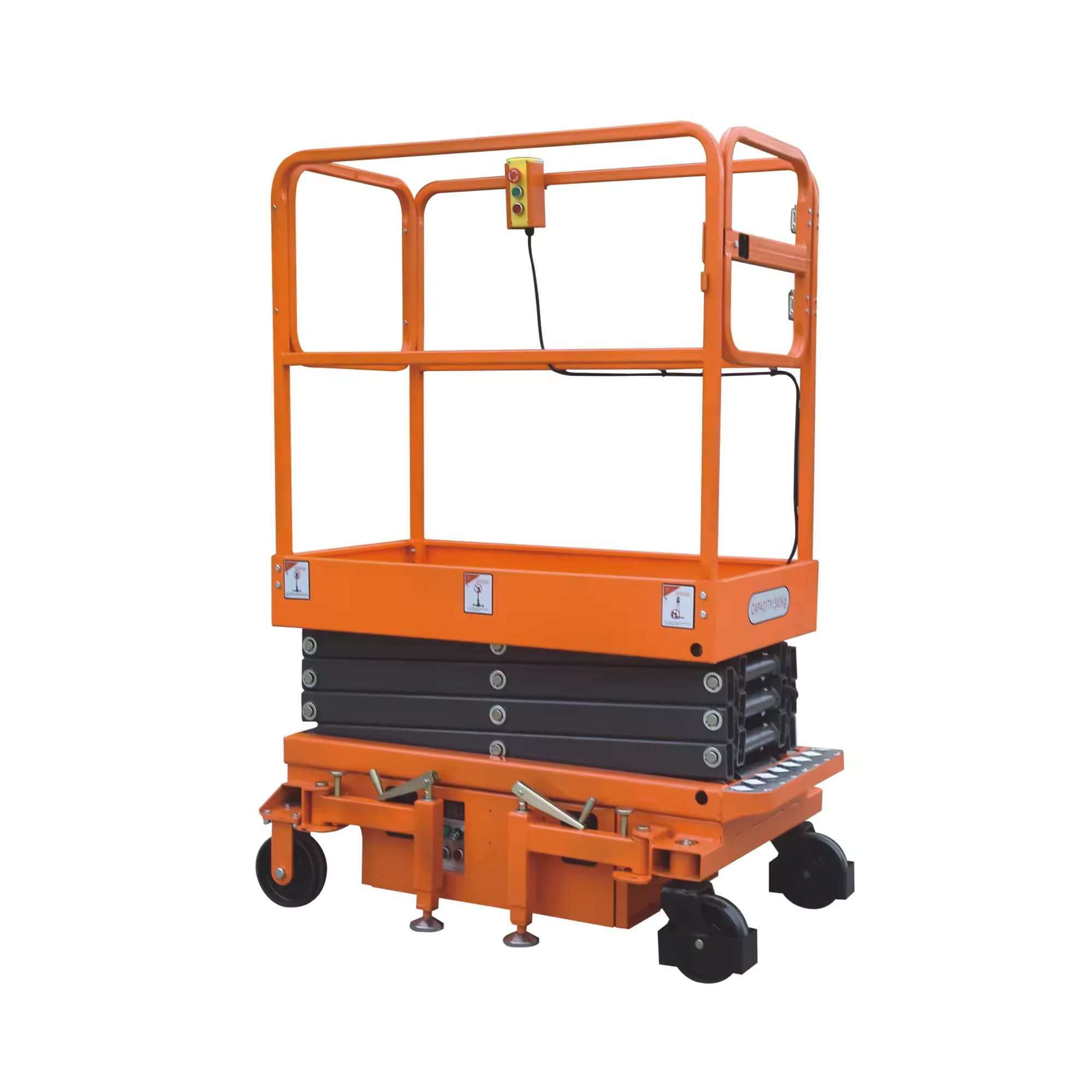 4-18m hydraulic manual lift trolley Lifting Platform Hand Hydraulic Scissor Lift Table