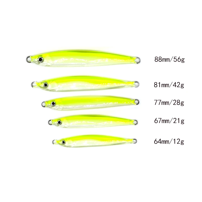 New Design Epoxy Resin Jigs 14g 21g 28g 42g 56g Custom Fishing Lures Oem Sinking Pencil Lure Epixy Resin Bait For seawater