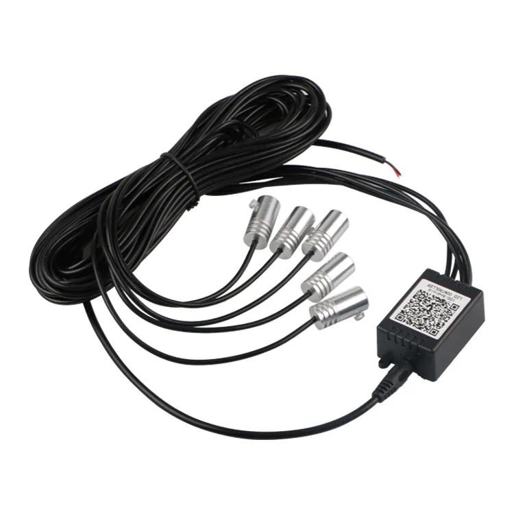 car accessories DIY interior decorative 12V RGB LED fiber car led strips ambient light app decorate atmosphere light Dashboard