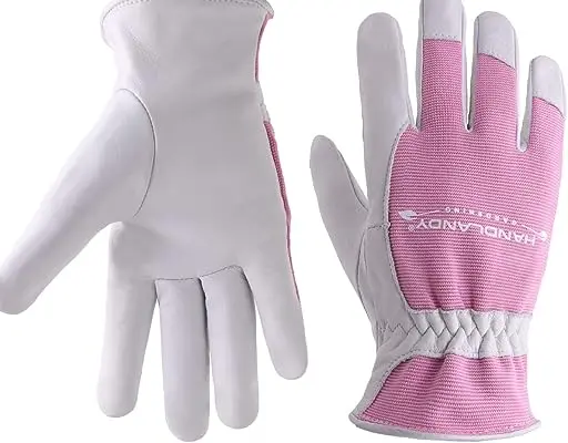 PRI Yard Work Great Grip Anti Abrasion Ladies Driving Touch Screen Rose Pruning Garden Gloves Women