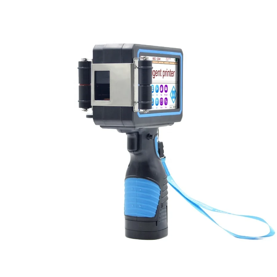 Wholesale 25mm Plastic Food Packaging Automatic Online Batch Code and Expiry Date Printer Hand-held Manual Inkjet for Home Use
