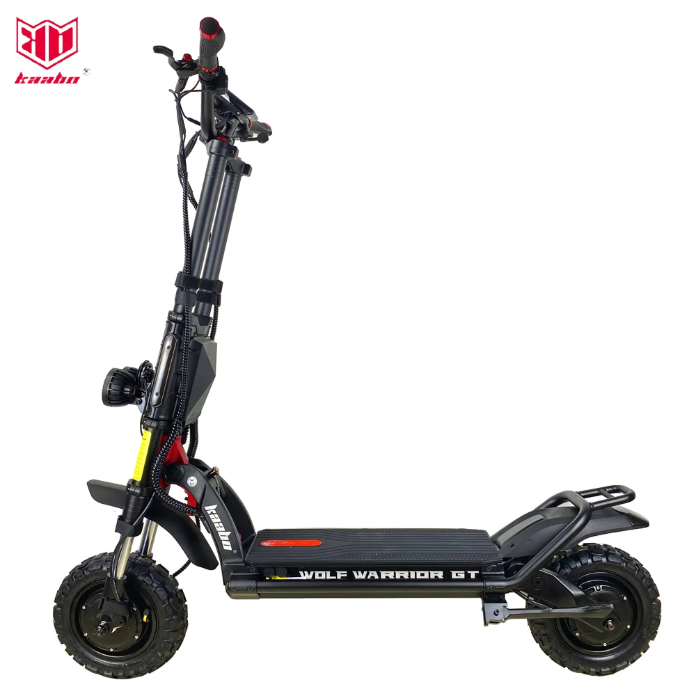 KB Wolf Warrior GT Pro Electric Scooter Black 11inch 60V 35Ah Battery 2400W Dual Motor Top Speed 80km/h TFT Display Wolf Warrior