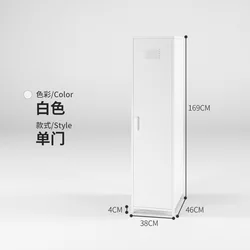 Cheap Single Door Cabinet Household Wardrobe Color Storage Metal Locker