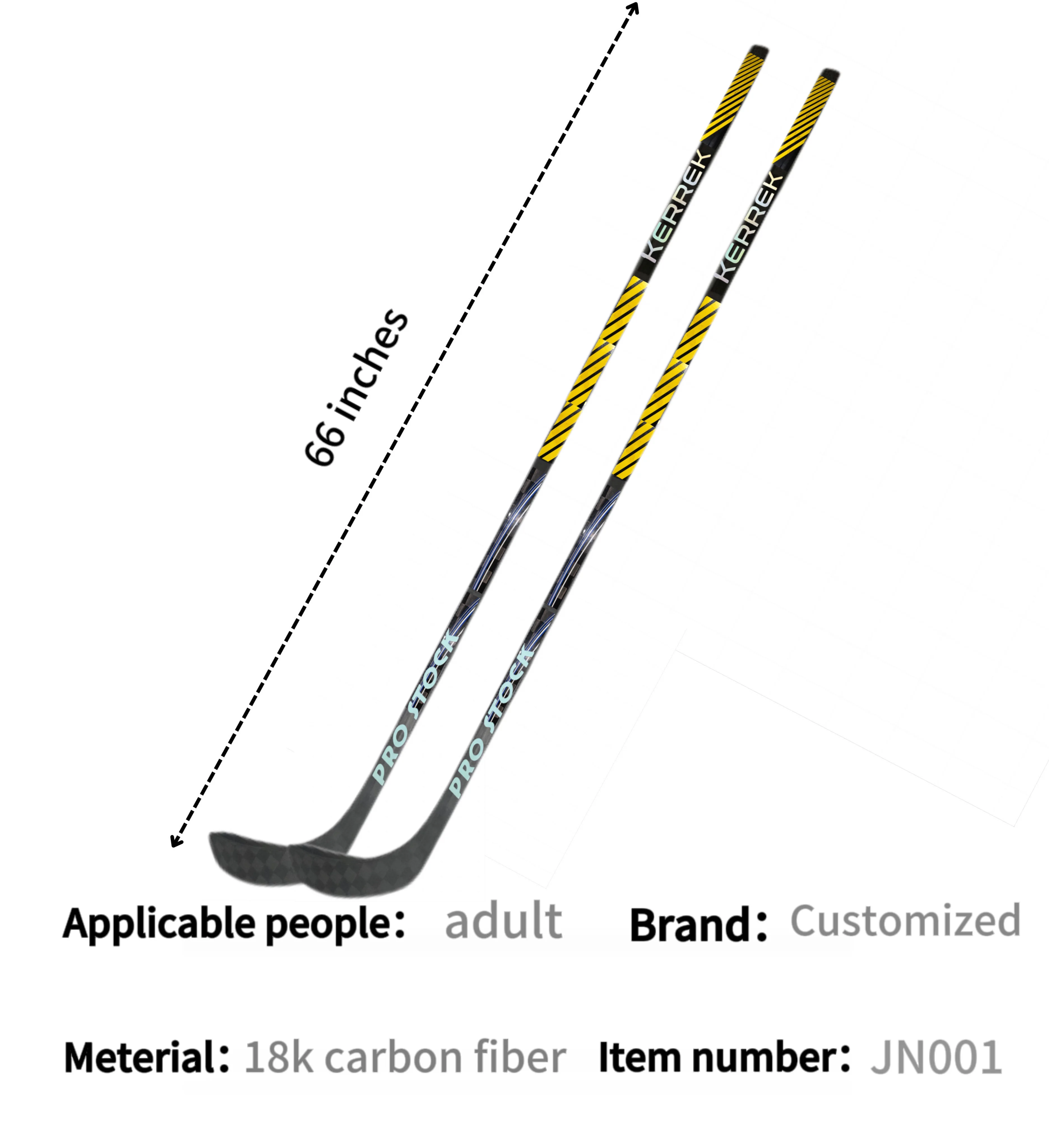 Filed Kids Sledge Hockey Stick Carbon Fiber Ice Hockey Stick Senior Composite Hockey Stick End Carbon Pro Goalie For Junior