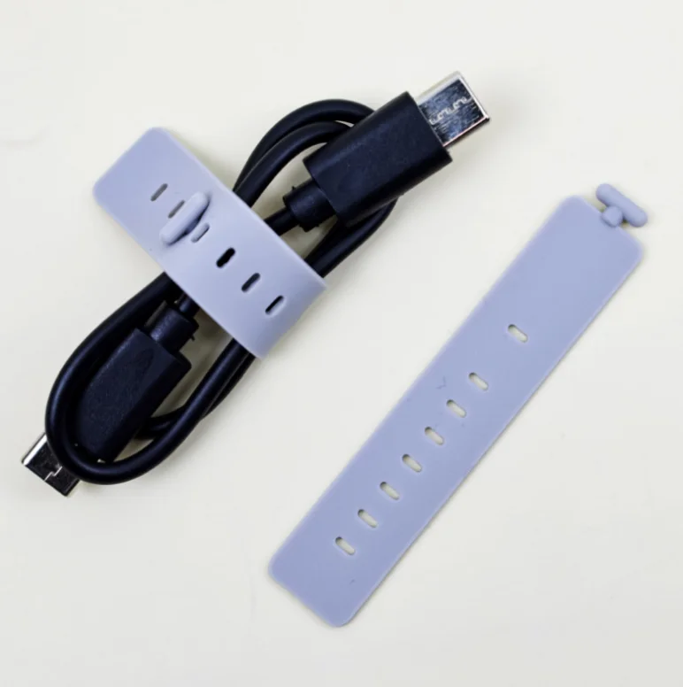 YDS Reusable Silicone Cable Ties Durable Colorful 66 mm Flexible Earphone Wire USB Cable Organizer