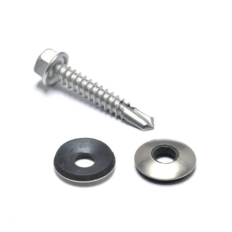 Кровельные винты с шестигранной головкой из нержавеющей стали 316 ST4.2