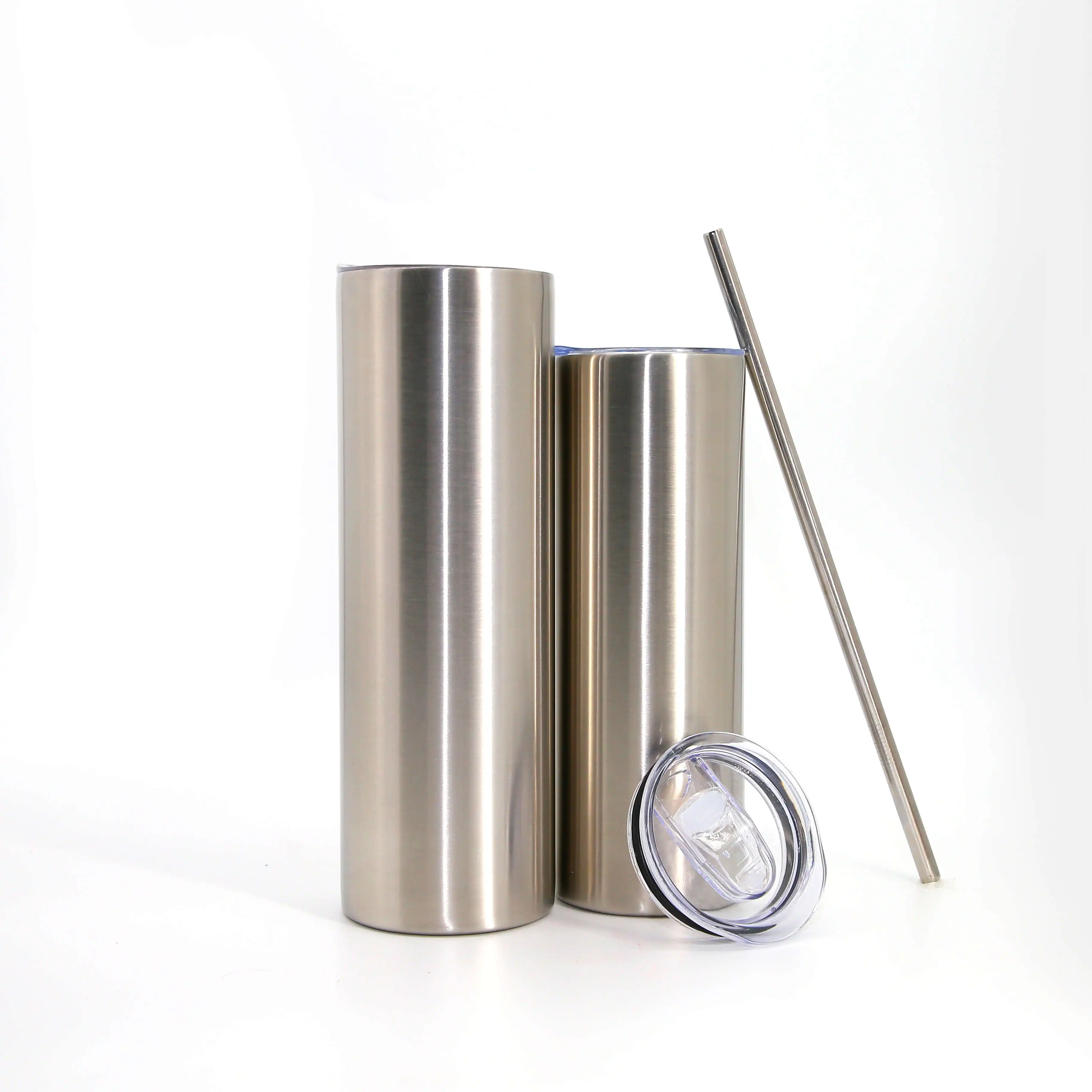 us free shipping Most Popular Products Straight  Mug stainless steel sublimation straight cup  with lid and straw