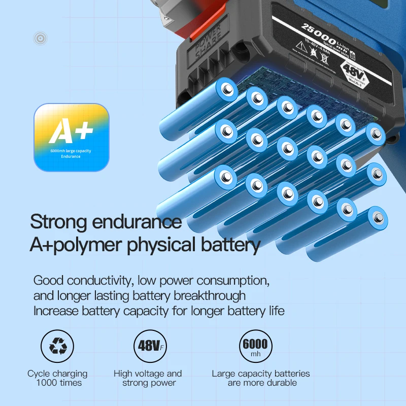 3000-6000r/min Portable 150W Cement Vibrator Concrete Electric Cement Vibrator Lithium Battery