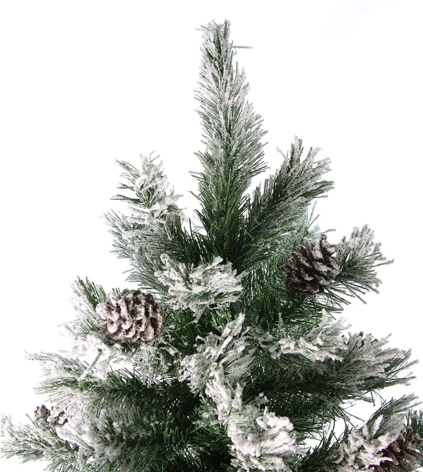 
Custom Snowing Flocked green woodland fir Christmas Tree arbol navidad Artificial Christmas Tree 
