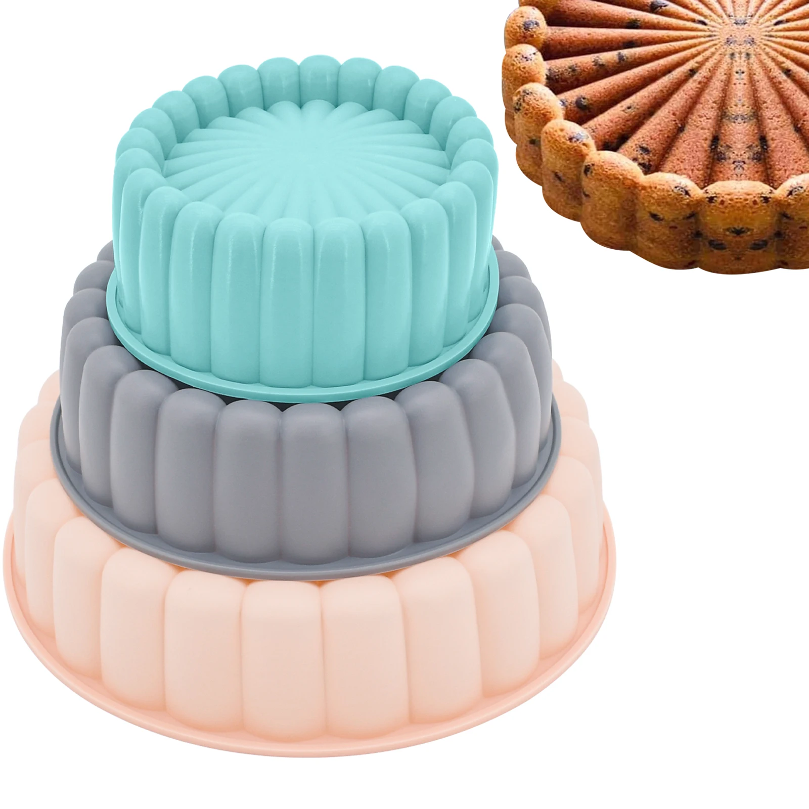 Reusable Mousse Cake Mould BPA Free Silicone Nice Quality In Stock Quick Delivery Kitchen Baking Cake Mould