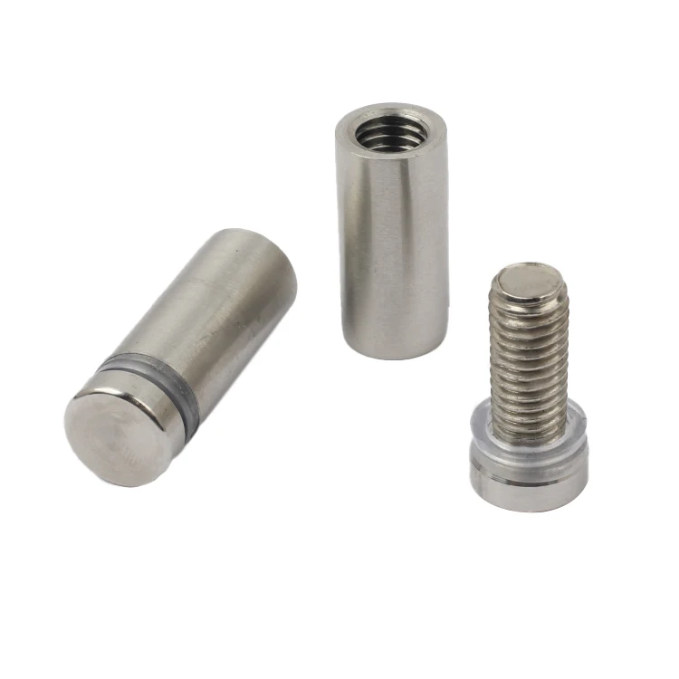 High Strength 4Mm To 30Mm Stainless Steel Round Sign Standoff Mounts Pin