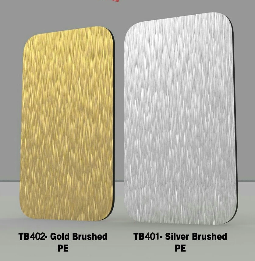 Brushed color 3MM 4MM 5MM 6MM-15MM High quality Aluminum Composite Panel/ACP/PE/ACM/aluminum composite material with cheap price