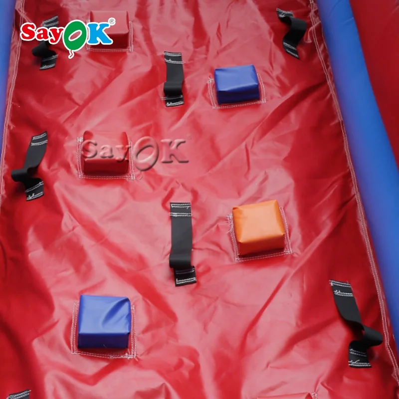 Commercial inflatable obstacle course with bouncer slide
