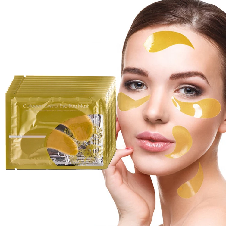 AH Wholesale 24k Gold Collagen Gel Gold 24K Eye Mask Sheet for Dark Circels