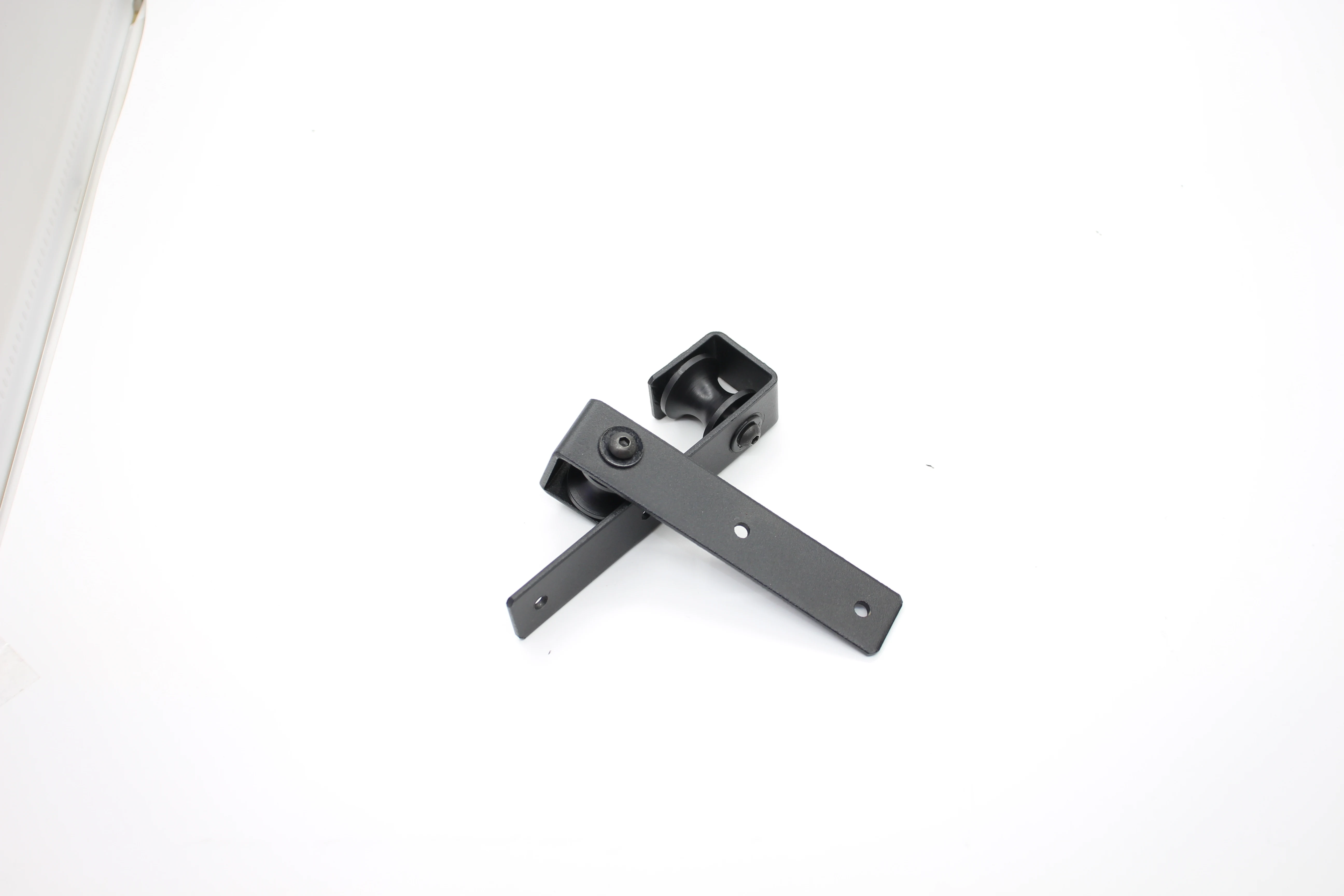 Wooden Mini Cabinet Carbon Steel Double Barn Door Whole Piece Hanging Rails Hardware Accessories Kit