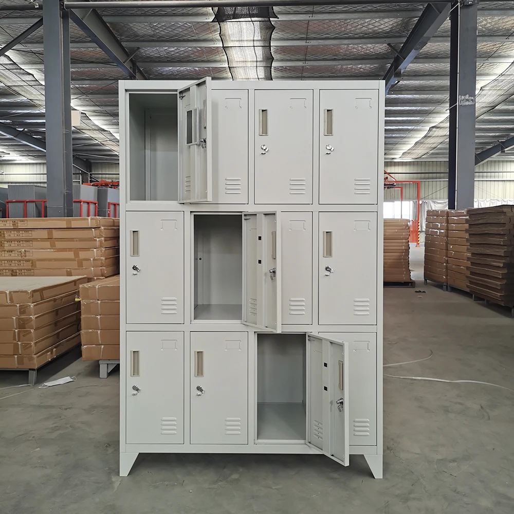 Manufacturer wholesale price steel locker cabinet metal school storage 12 door locker gym locker for sale