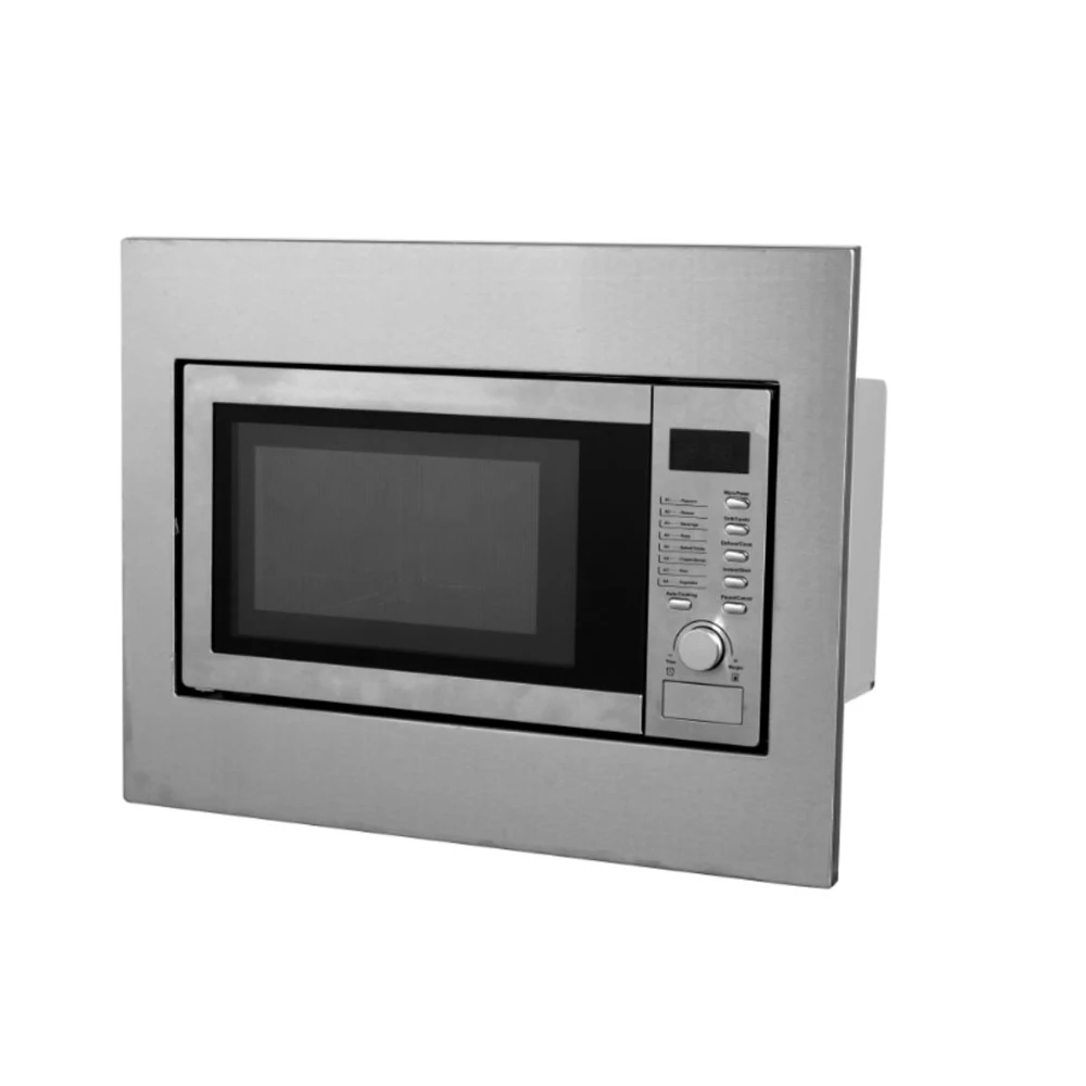Oem 25L 1000W Digital Timer Control LED Display Stainless Steel Built in Microwave Oven For Home