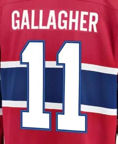 Hot Sale Embroidery Montreal Hockey Jersey Name No. 14 Nick Suzuki 22 Cole Caufield Ice Hockey Uniform