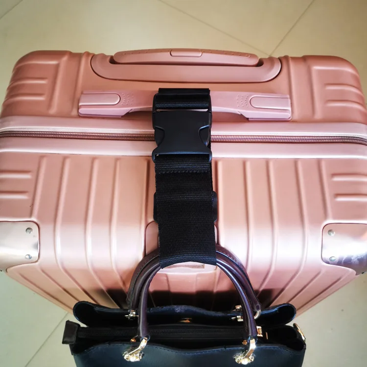 Custom Logo Adjustable Travel Tsa Luggage Belt Webbing Luggage Strap