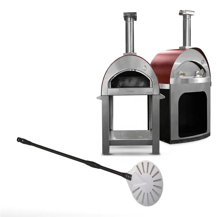 Hot Sale Round 7' 8' 9' Perforated Anodized Aluminum Pizza Turning Peel Shovel Aluminum Long Handle Pizza Oven Tool Kit