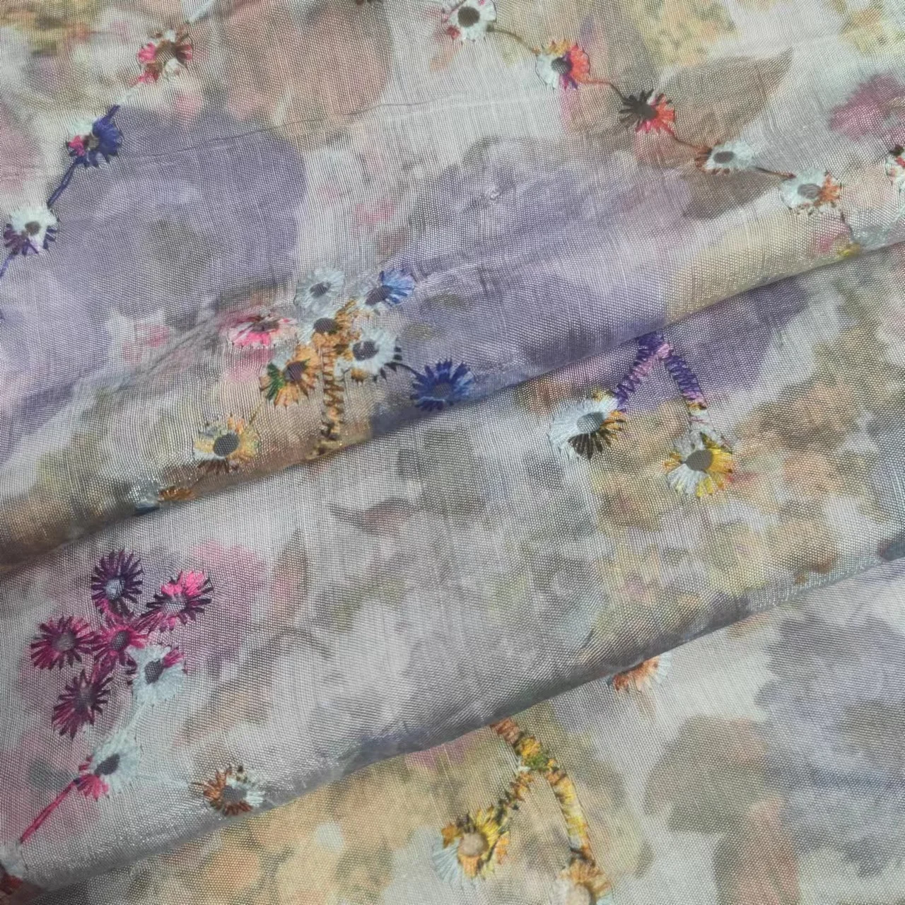 75% Rayon 25% Nylon Embroidery Woven Floral Rayon Print Fabric Custom Printed Clothing Fabrics for Garment Dresses Tracksuits