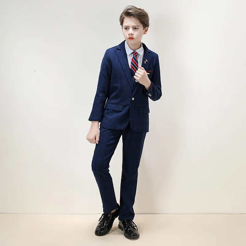  CS5078 Children suit business wear Blazer three pieces Jacket & Vest pants Tailor Made Fit