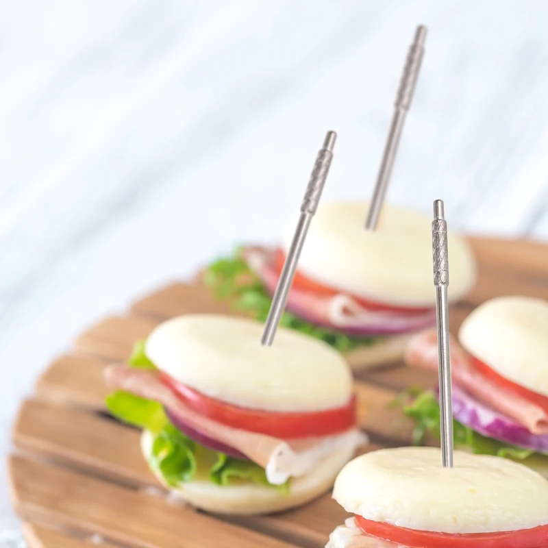 TiTo EDC Titanium Outdoor Portable Multifunctional Toothpick Bottle Fruit Fork Camping Tool Three Colors Available