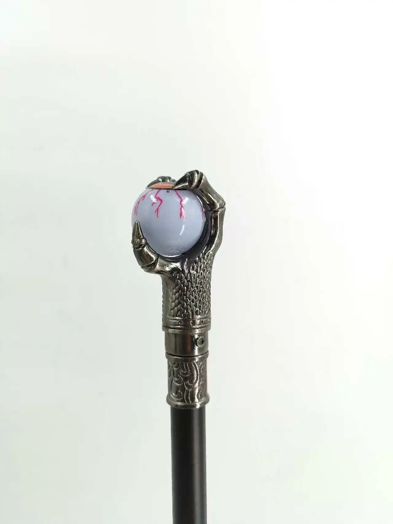 Dragon Claw metal cane with rolling glowing eyes Halloween Costume cane Christmas gift Stick for everyone