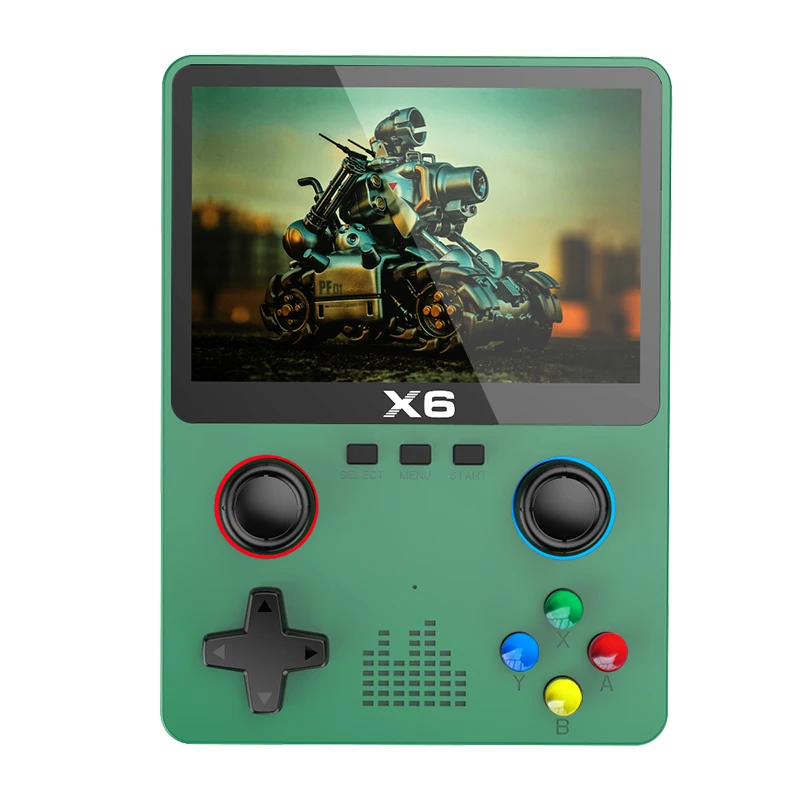 Portable Game Console with 3.5-inch IPS Screen Dual Rocker Games Handheld game player e Gaming Controller Kids Toys Gift