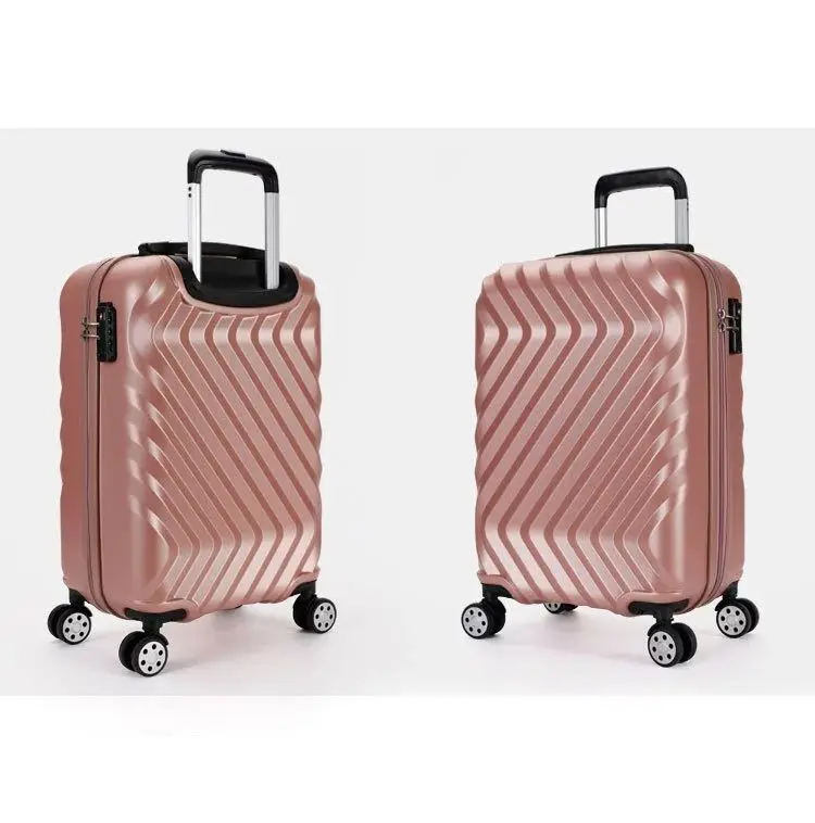 Wholesale Custom Travel Trolley Case Bag Abs Hardshell Lightweight Carry On 3pcs Luggage Suitcase