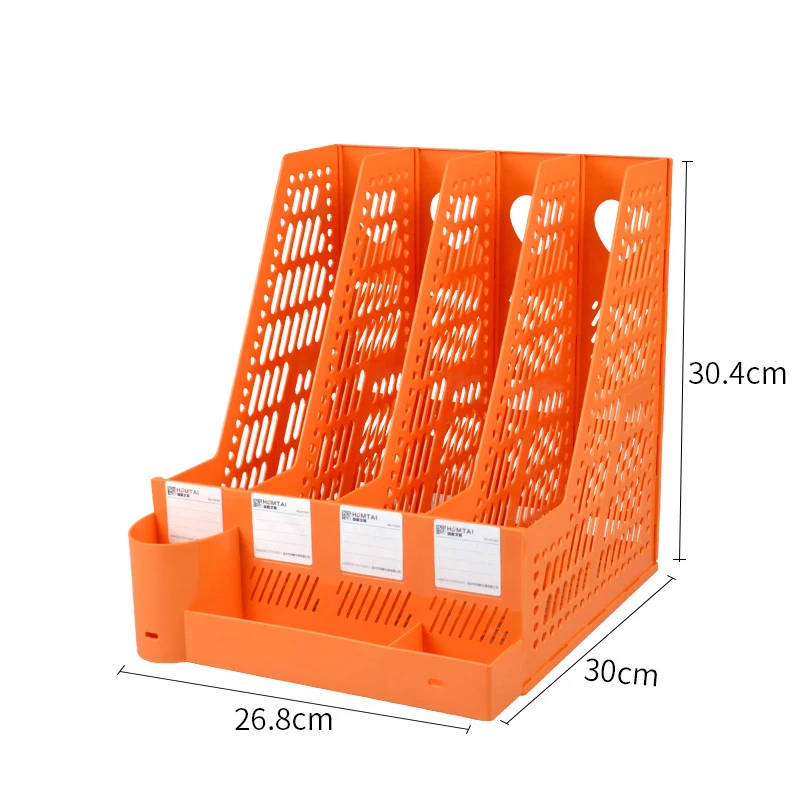 Wholesale stackable sustainable office school supplies plastic desktop file organizer