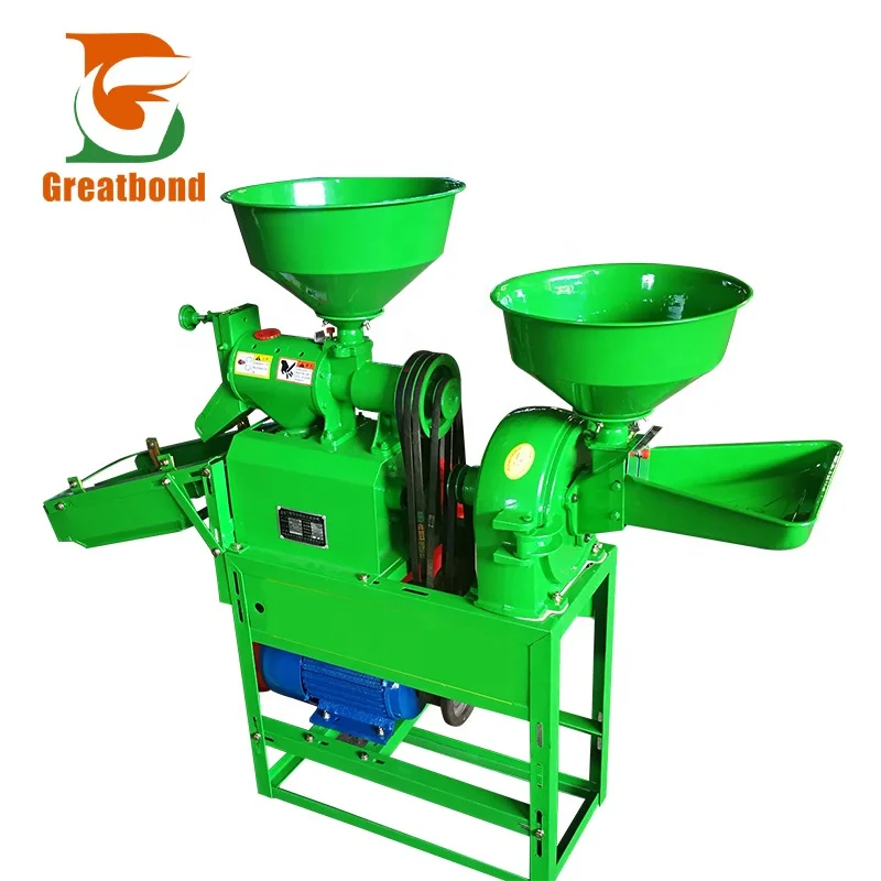 Full Automatic Rice Milling Machine Household Small Rice And Wheat Peeling And Beating Rice Grinder