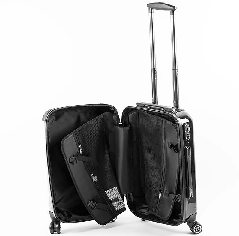 Customized Design New outstanding 100% PC cartoon trolley luggage suitcases sky traveling pilot luggage