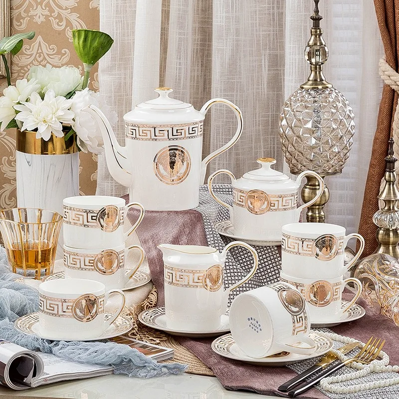 Coffee Set Jingdezhen Bone China 15PCS